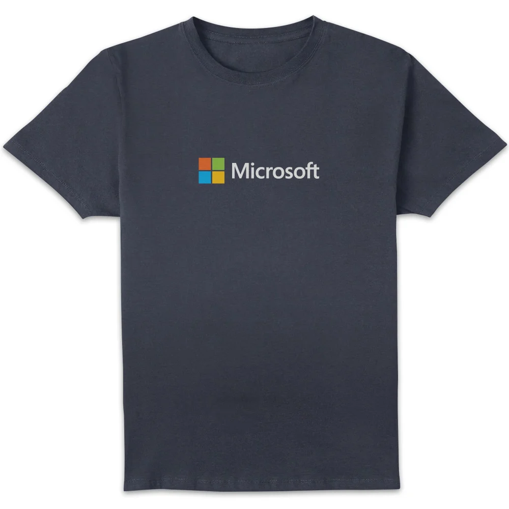 Microsoft Navy S Chest Print Standard T-Shirt Image 1