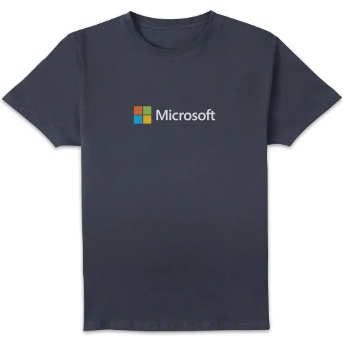 Microsoft Navy S Chest Print Standard T-Shirt Image 1