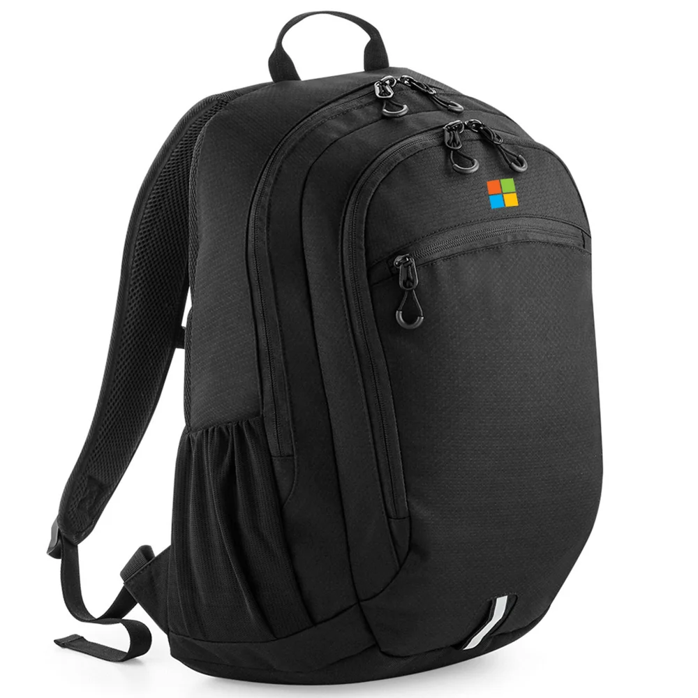 Microsoft Black Icon Backpack Image 1