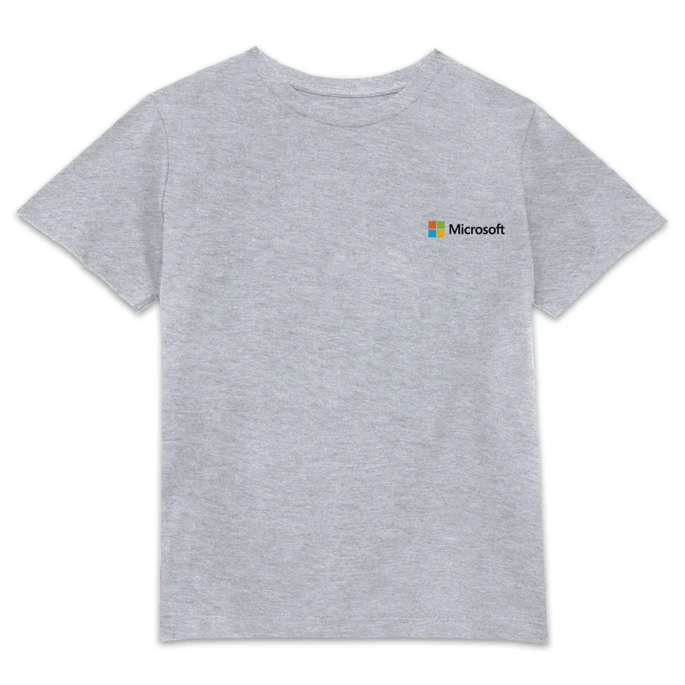 Microsoft Grey 3-4 Years Pocket Print Kids' T-Shirt Image 1