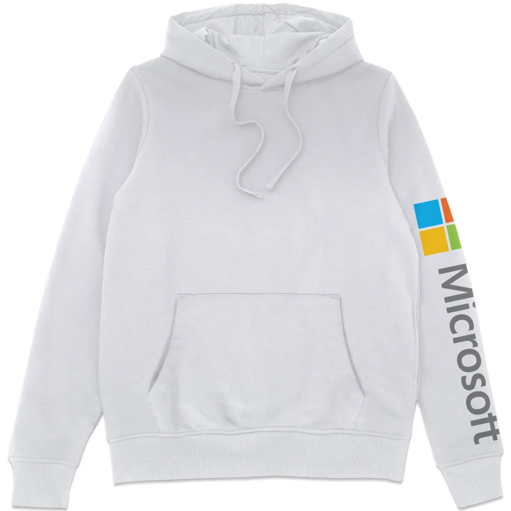 Microsoft White S Sleeve Print Hoodie Image 1