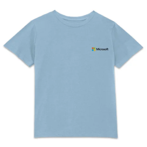 Microsoft Light Blue 3-4 Years Pocket Print Kids' T-Shirt Image 1