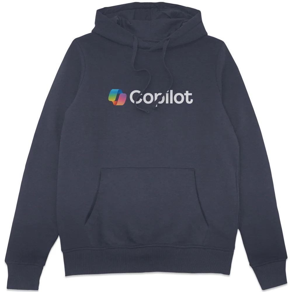 Copilot Navy S Chest Print Hoodie Image 1