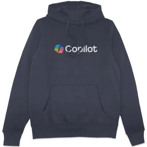 Copilot Navy S Chest Print Hoodie Image 1