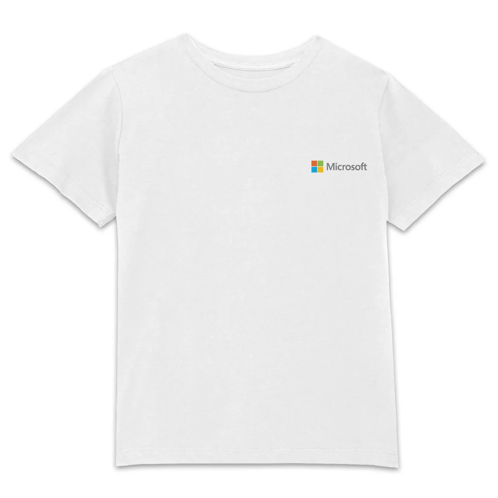 Microsoft White 3-4 Years Pocket Print Kids' T-Shirt Image 1