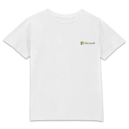 Microsoft White 3-4 Years Pocket Print Kids' T-Shirt Image 1