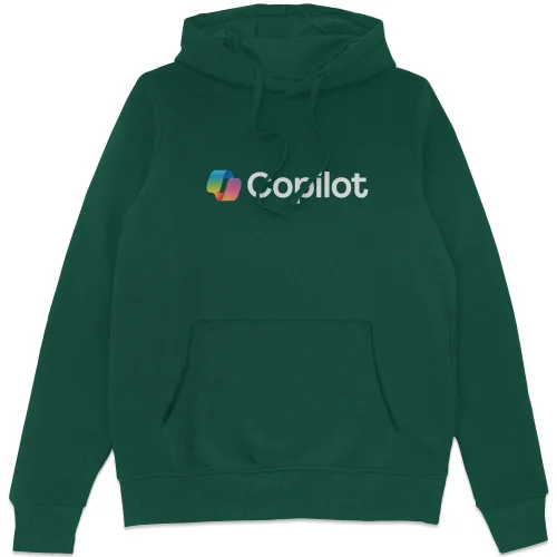 Copilot Green S Chest Print Hoodie Image 1