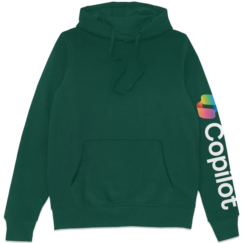 Copilot Green S Sleeve Print Hoodie Image 1