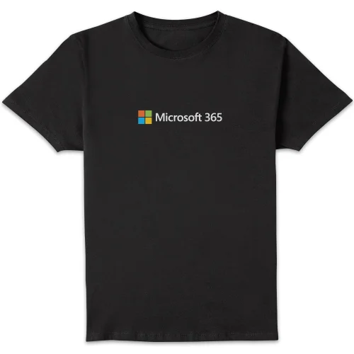 Microsoft 365 Chest Print Unisex T-Shirt - Black - S Image 1