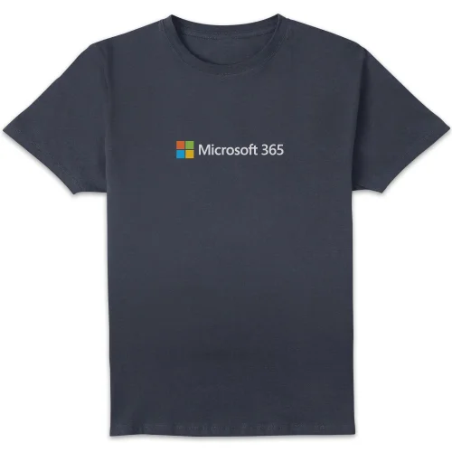 Microsoft 365 Chest Print Unisex T-Shirt - Navy - S Image 1
