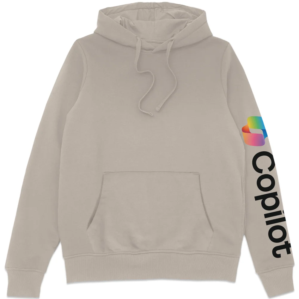 Copilot Cream S Sleeve Print Hoodie Image 1