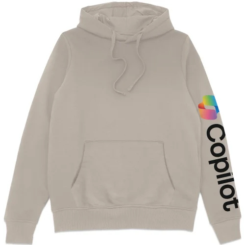 Copilot Cream S Sleeve Print Hoodie Image 1