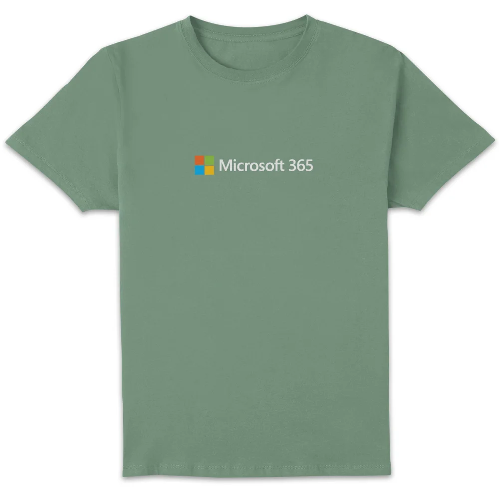 Microsoft 365 Chest Print Unisex T-Shirt - Sage - S Image 1