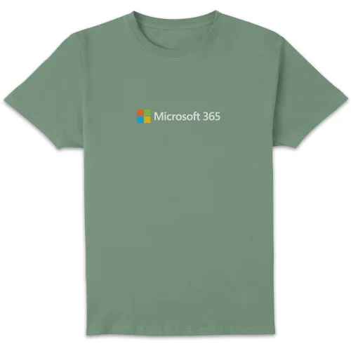 Microsoft 365 Chest Print Unisex T-Shirt - Sage - S Image 1