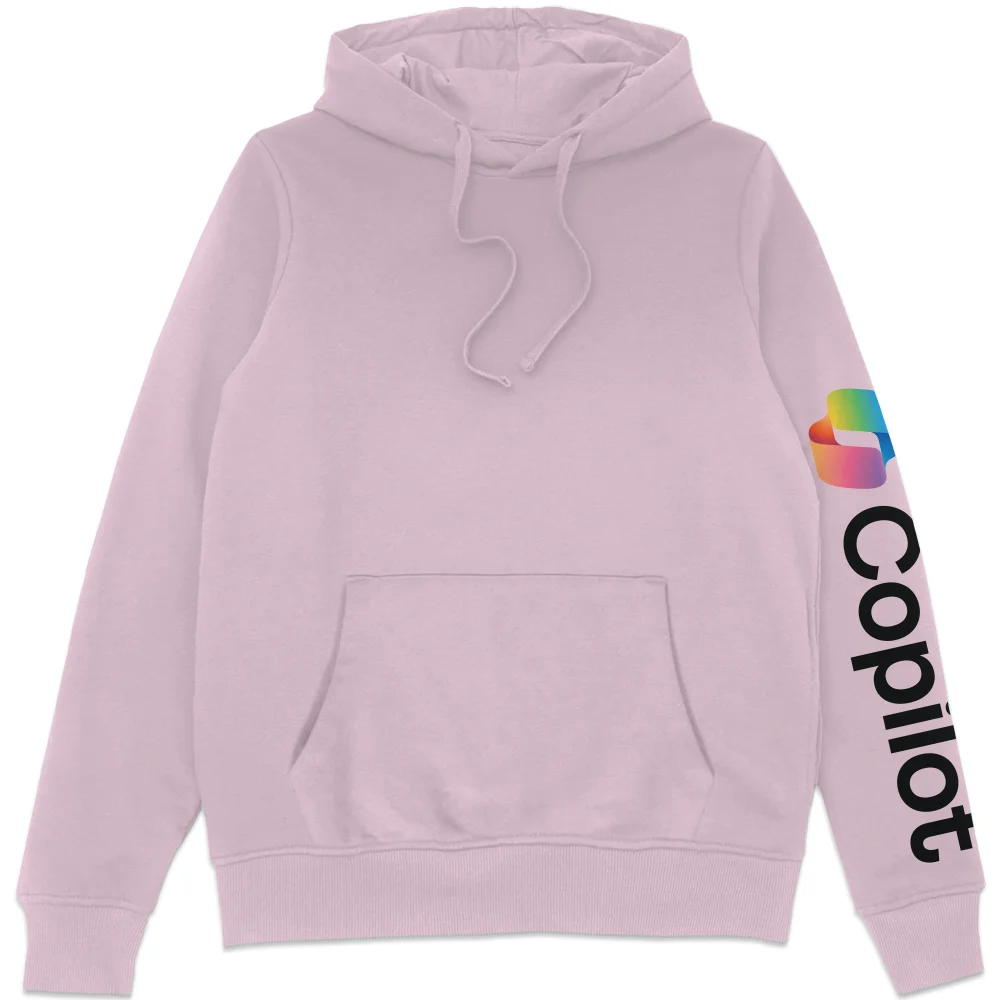 Copilot Light Pink S Sleeve Print Hoodie Image 1