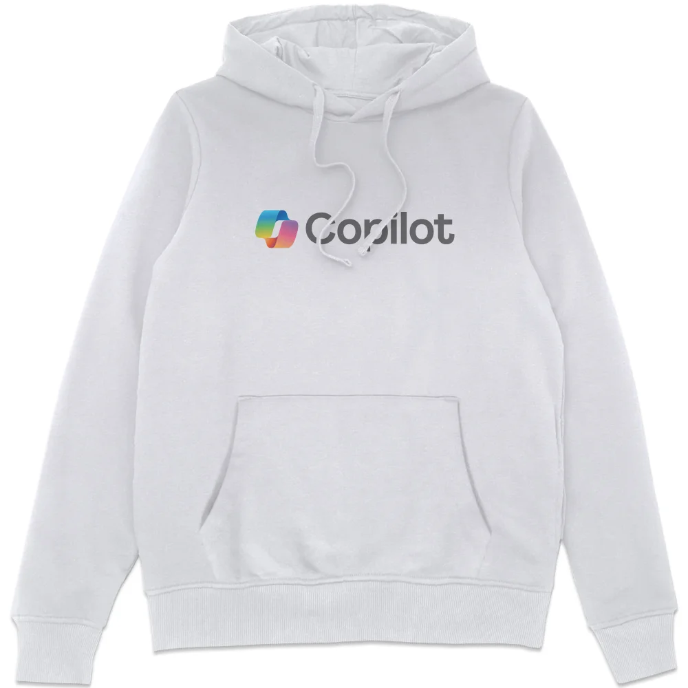 Copilot White S Chest Print Hoodie Image 1
