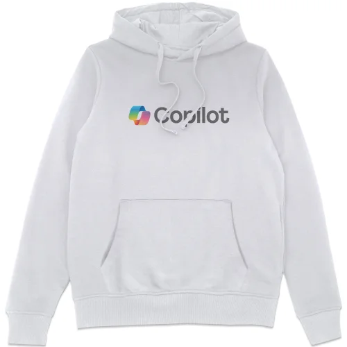 Copilot White S Chest Print Hoodie Image 1