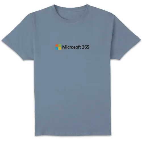 Microsoft 365 Chest Print Unisex T-Shirt - Stone Blue - S Image 1
