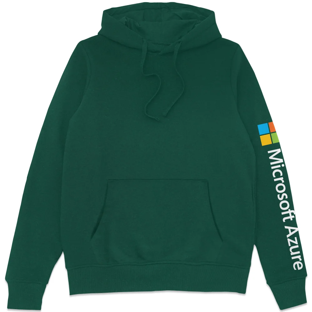 Microsoft Azure Green S Sleeve Print Hoodie Image 1
