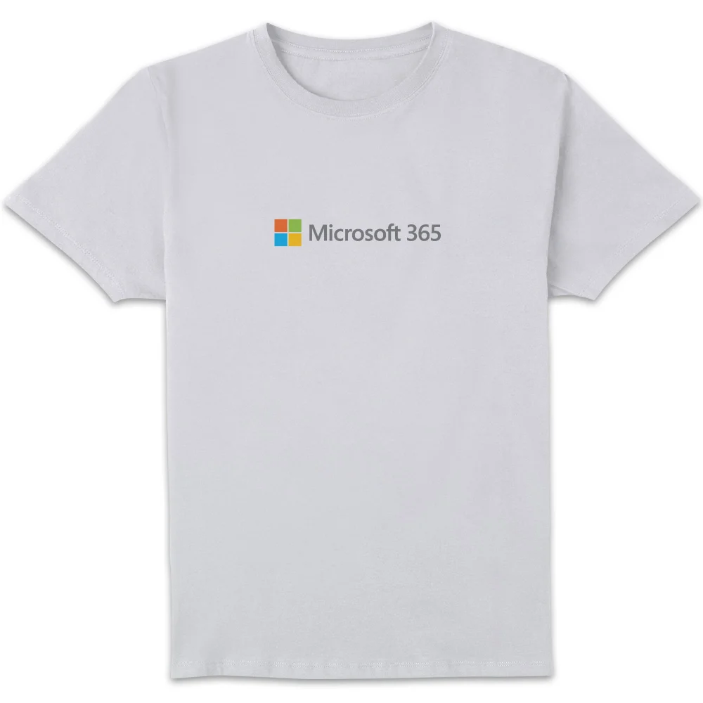 Microsoft 365 White S Chest Print Standard T-Shirt Image 1