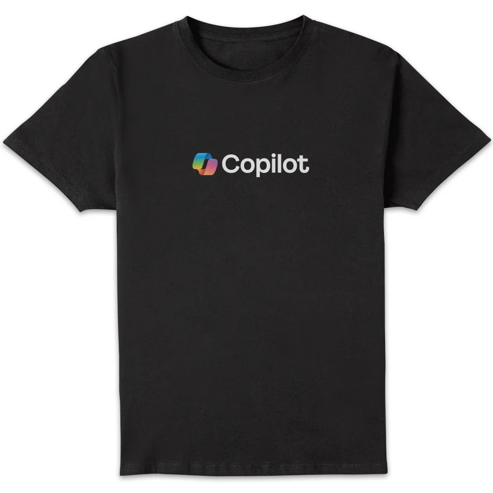 Copilot Black S Chest Print Standard T-Shirt Image 1