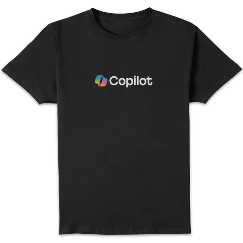 Copilot Black S Chest Print Standard T-Shirt Image 1