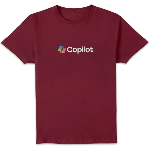 Copilot Burgundy S Chest Print Standard T-Shirt Image 1
