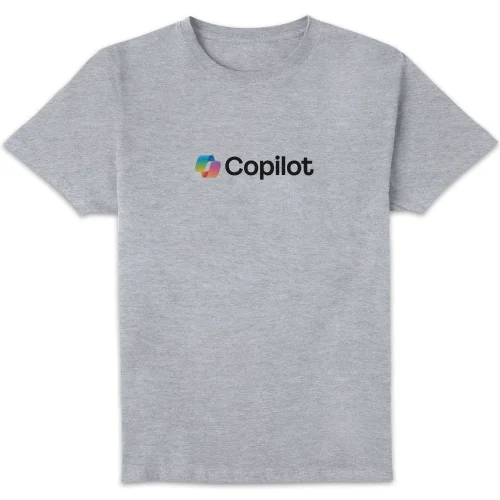 Copilot Grey S Chest Print Standard T-Shirt Image 1