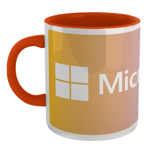 Microsoft Azure Orange Gradient Orange Mug Image 1