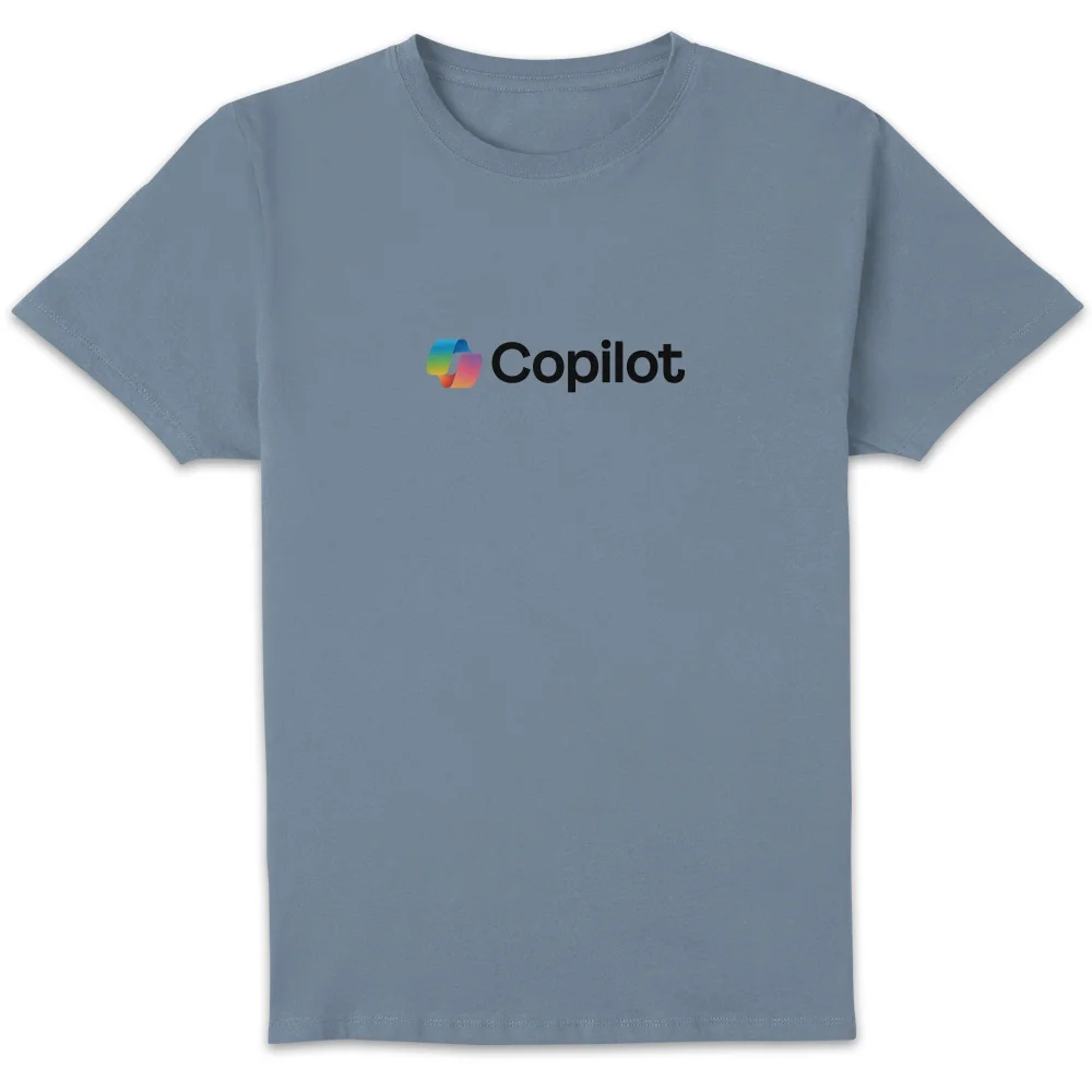 Copilot Stone Blue S Chest Print Standard T-Shirt Image 1