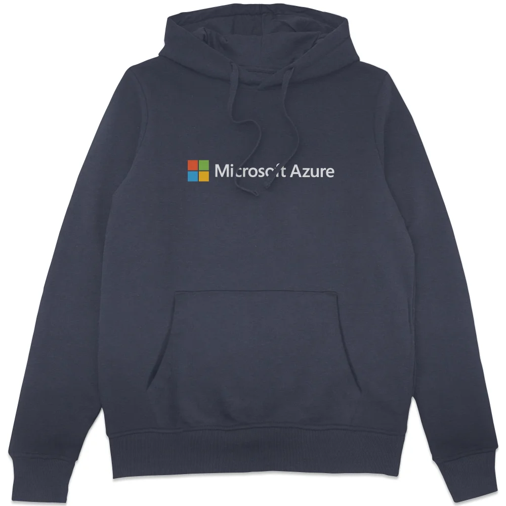 Microsoft Azure Navy S Chest Print Hoodie Image 1