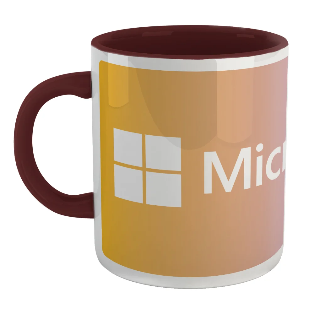 Microsoft Azure Burgundy Gradient Pink Mug Image 1