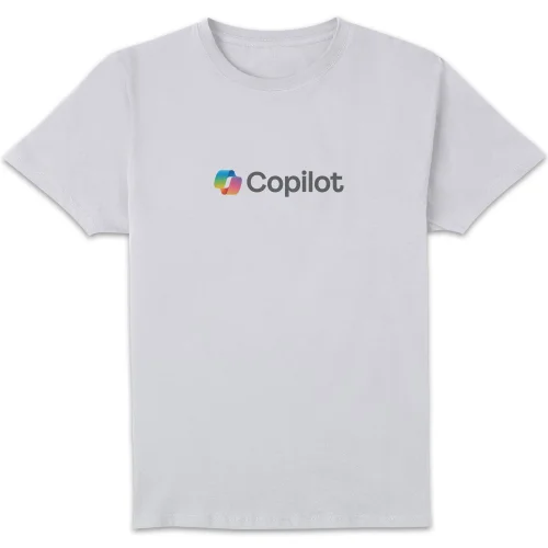 Copilot White S Chest Print Standard T-Shirt Image 1