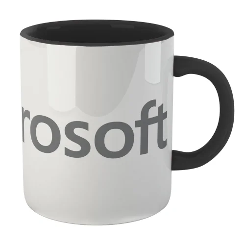 Microsoft Black Mug Image 2