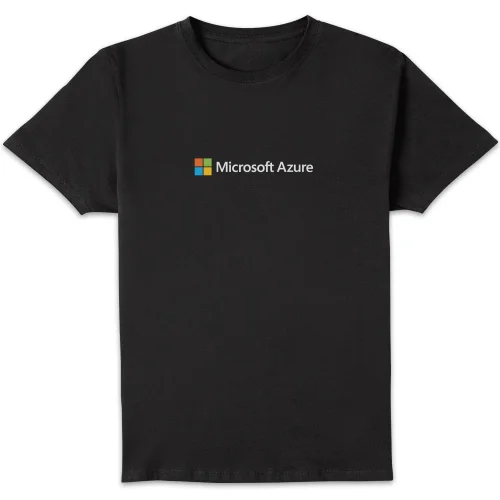 Microsoft Azure Black S Chest Print Standard T-Shirt Image 1
