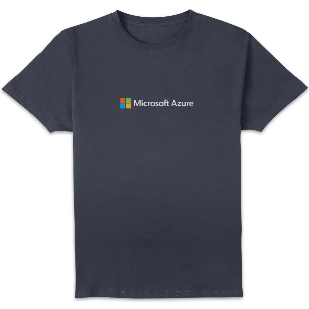 Microsoft Azure Navy S Chest Print Standard T-Shirt Image 1