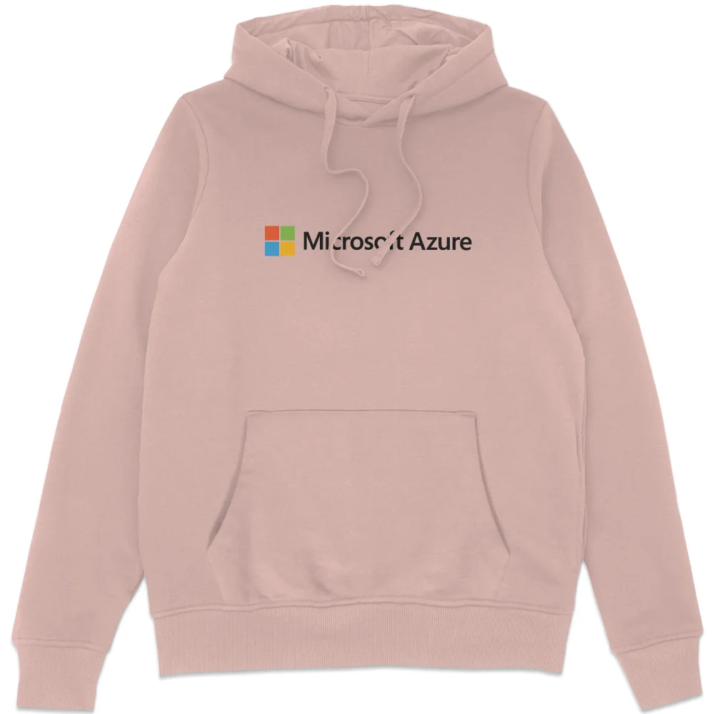 Microsoft Azure Dusty Rose M Chest Print Hoodie Image 1