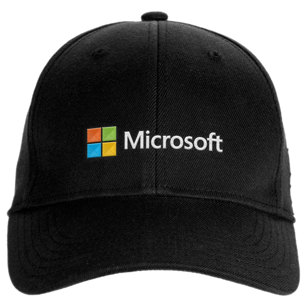 Microsoft Black Embroidered Cap Image 1
