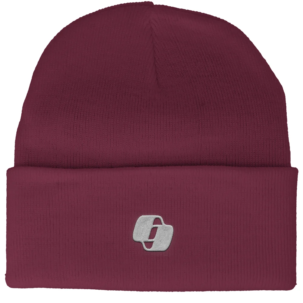 Copilot Burgundy Logo Embroidered Beanie Image 1
