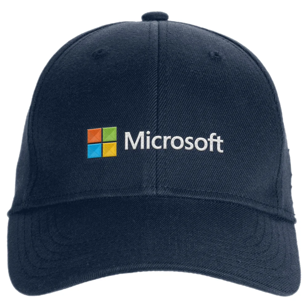 Microsoft Navy Embroidered Cap Image 1