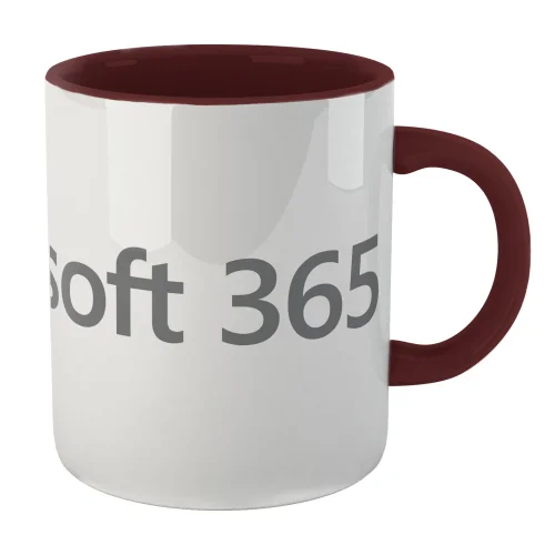 Microsoft Azure Burgundy Microsoft 365 Mug Image 2