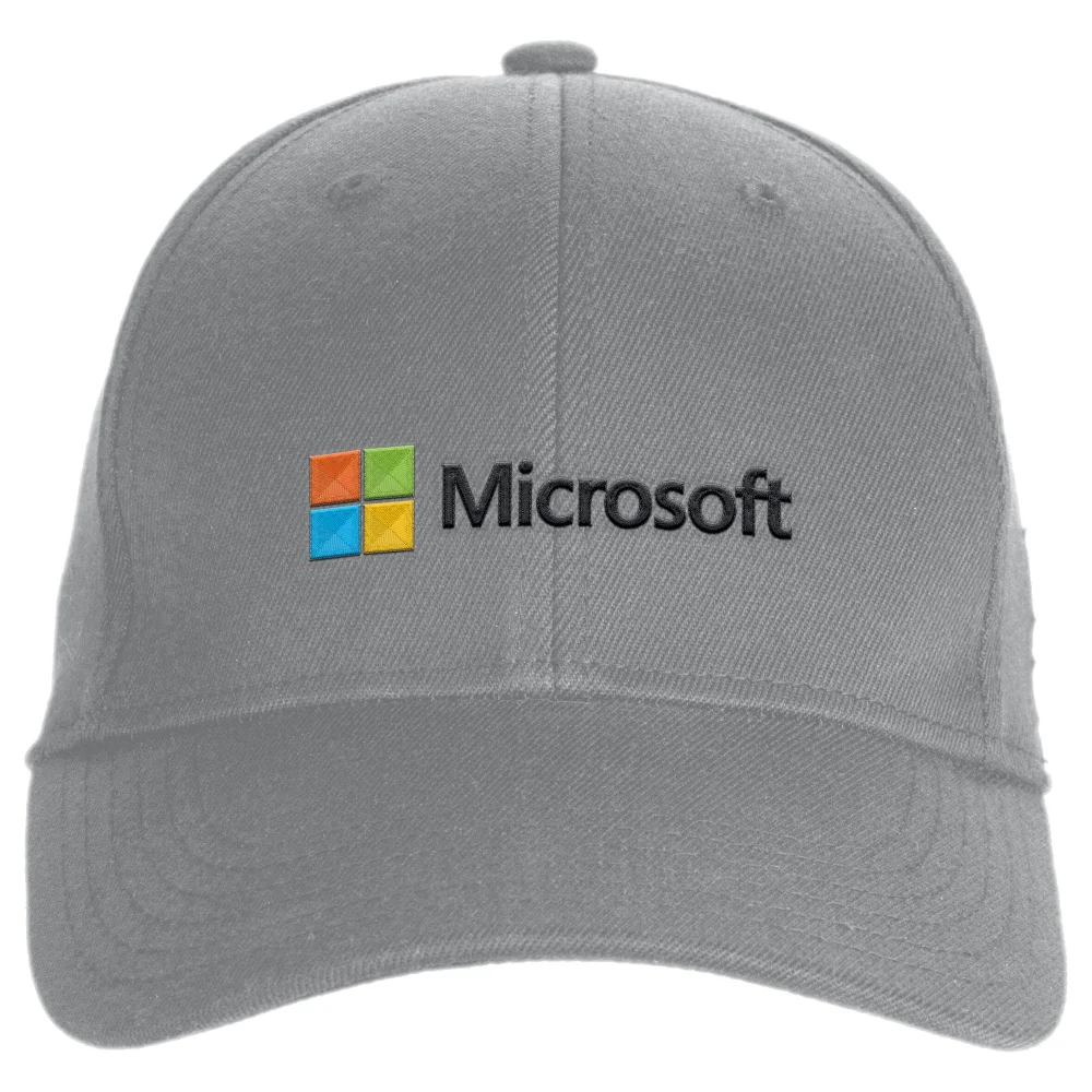Microsoft Grey Embroidered Cap Image 1