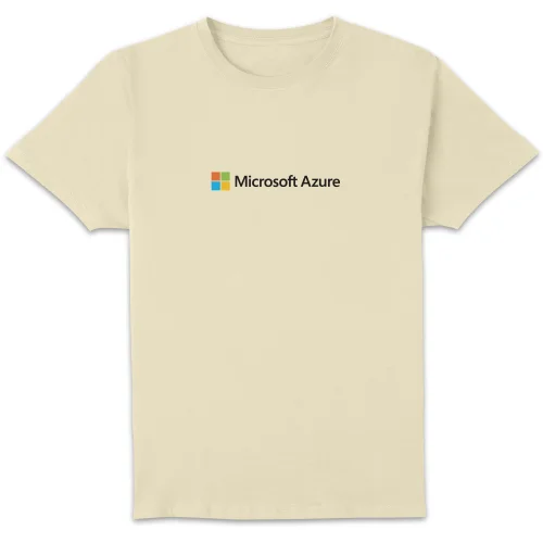 Microsoft Azure Cream S Chest Print Standard T-Shirt Image 1