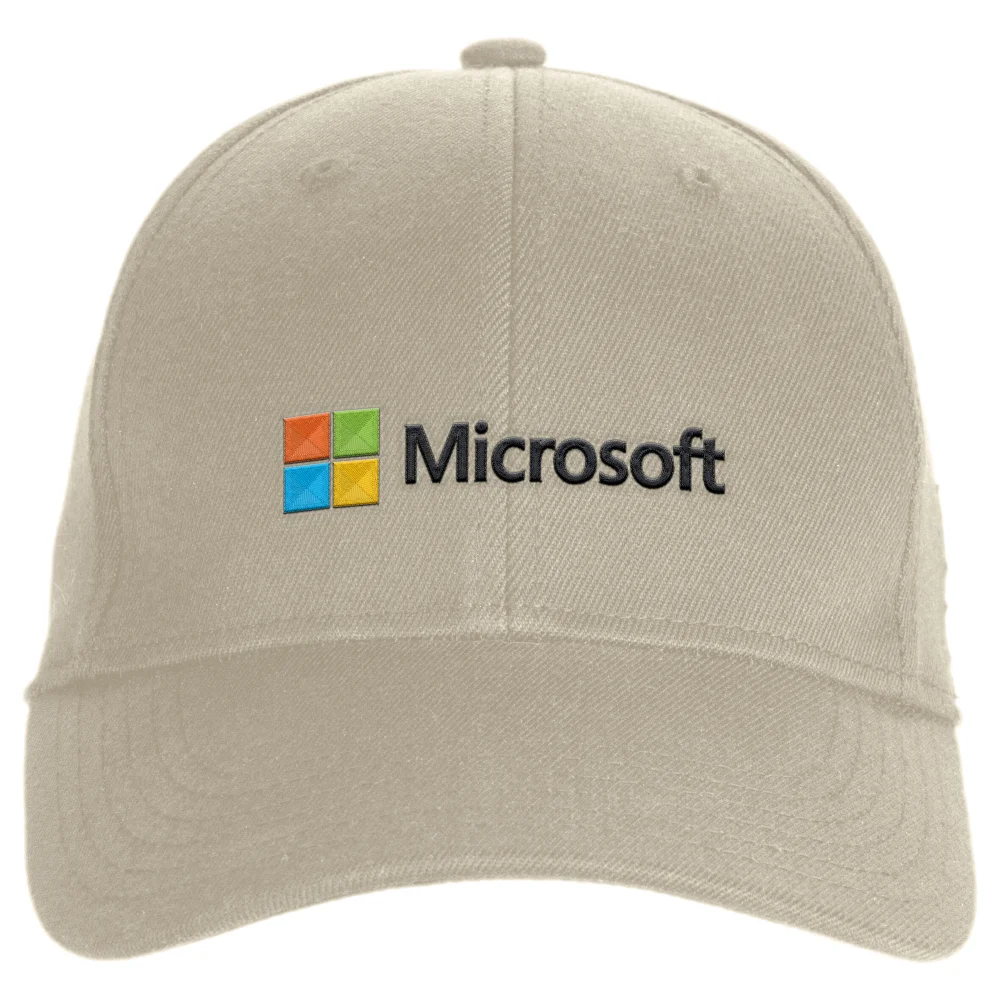 Microsoft Natural Embroidered Cap Image 1