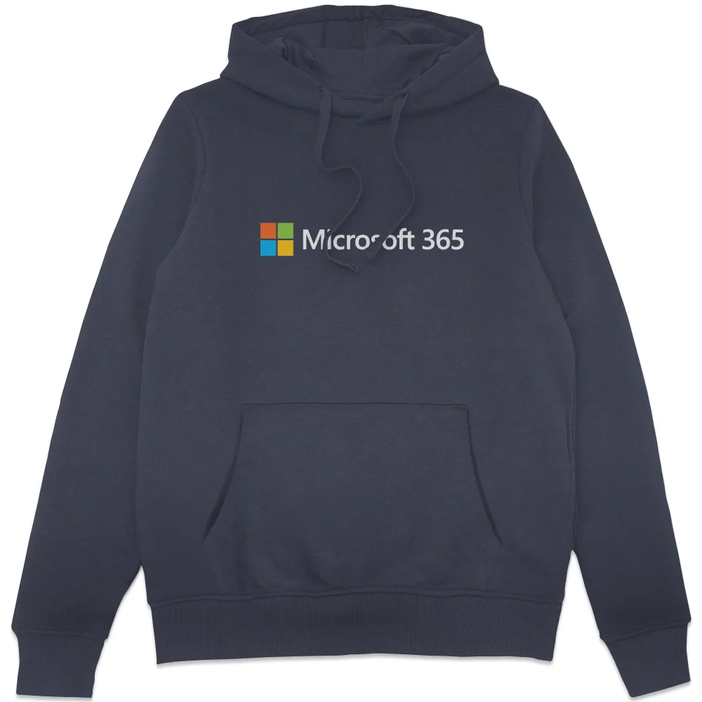 Microsoft 365 Navy S Chest Print Hoodie Image 1