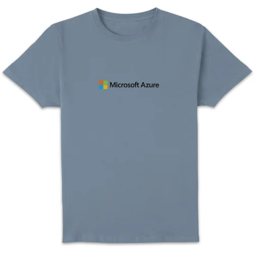 Microsoft Azure Stone Blue S Chest Print Standard T-Shirt Image 1