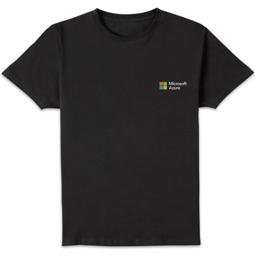 Microsoft Azure Black S Pocket Print Standard T-Shirt Image 1