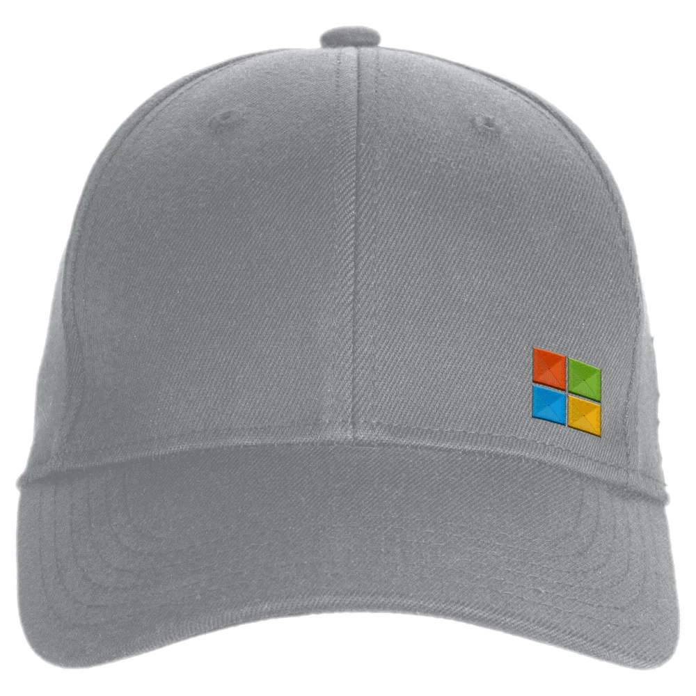 Microsoft Grey Icon Embroidered Cap Image 1