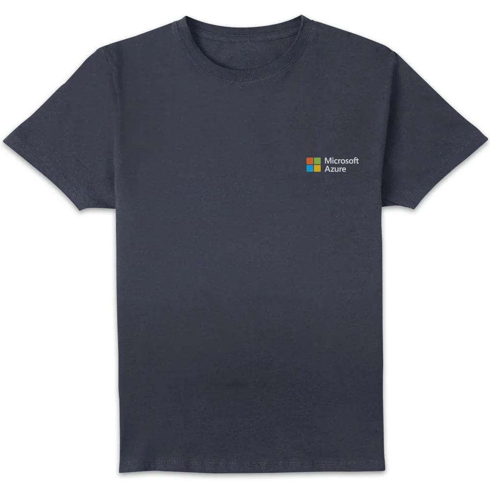 Microsoft Azure Navy S Pocket Print Standard T-Shirt Image 1