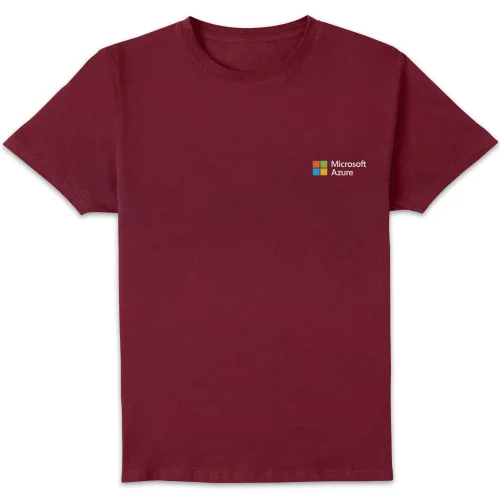 Microsoft Azure Burgundy S Pocket Print Standard T-Shirt Image 1